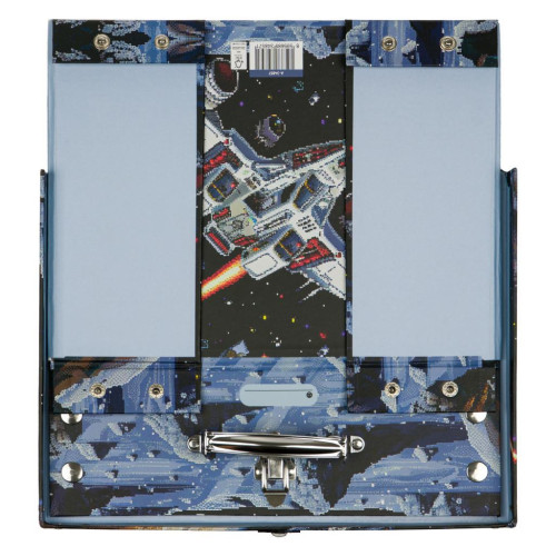 Skládací školní kufřík Pixel Space s kováním Baagl
