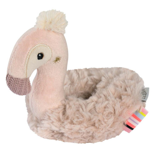 Měkký kroužek plameňák, Pink Baby Fehn