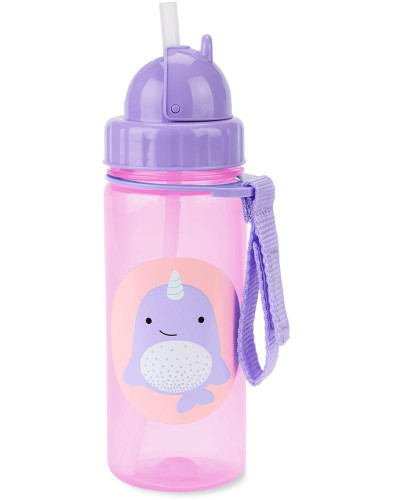 Hrnek s brčkem bez PVC A BPA 12 m+ Skip Hop Zoo 385 ml