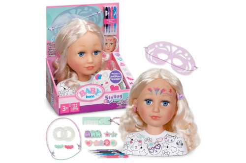 Kreativní česací hlava Baby born
