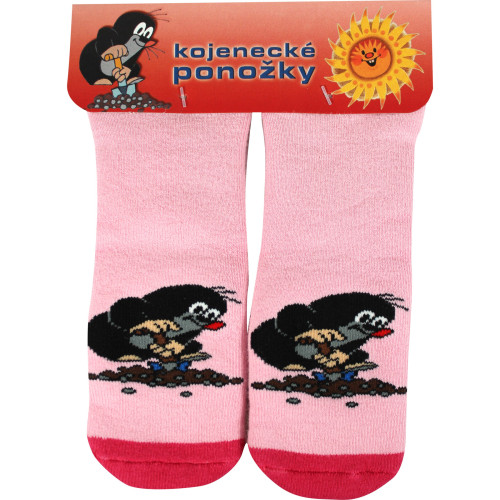 Ponožky kojenecké froté Krteček obrázkové dívčí (3 páry)