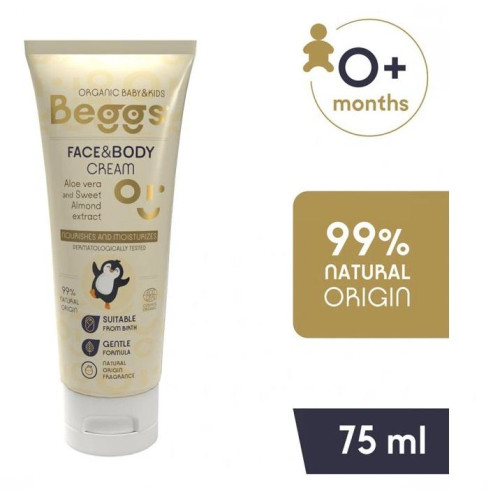 Beggs Dětský hydratační krém na pleť a tělo 75 ml