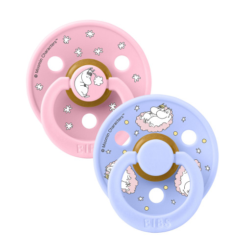 Dudlíky Moomin Colour kaučuk 6-18 m 2 ks Bibs