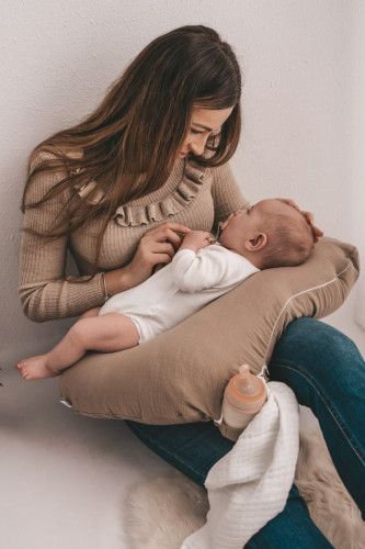 Mušelínový polohovací polštář MiniRelax 140 cm Babymatex