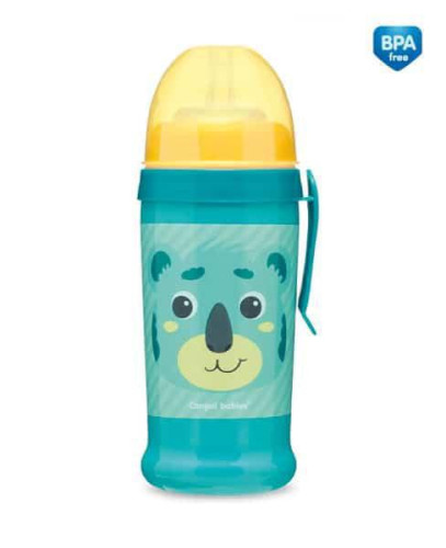 Láhev sportovní s nevylévací slámkou Hello Little 350 ml