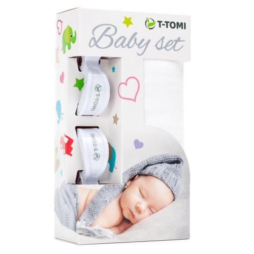 Baby set - bambusová osuška + kočárkový kolíček