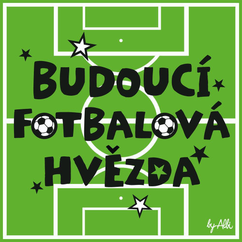 Kojenecká čepička s nápisem