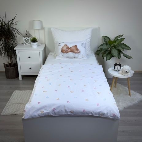 Povlečení do postýlky Medvídek Ribbon Baby 100 x 135, 40 x 60 cm Jerry Fabrics