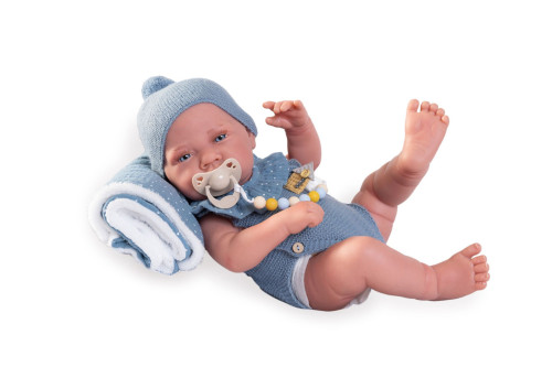 Realistická panenka miminko s celovinylovým tělem Sweet reborn Nacido 42 cm Antonio Juan