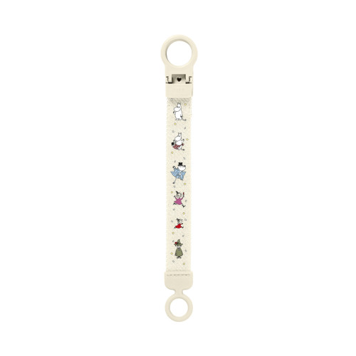 Dárkový set Moomin klip + šídítka 6-18 m Ivory/Sage Bibs