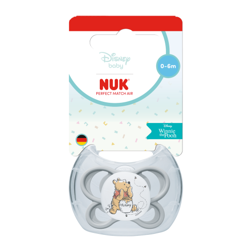Dudlík Perfect Match Air Medvídek Pú 0-6 m 1 ks v boxu Nuk