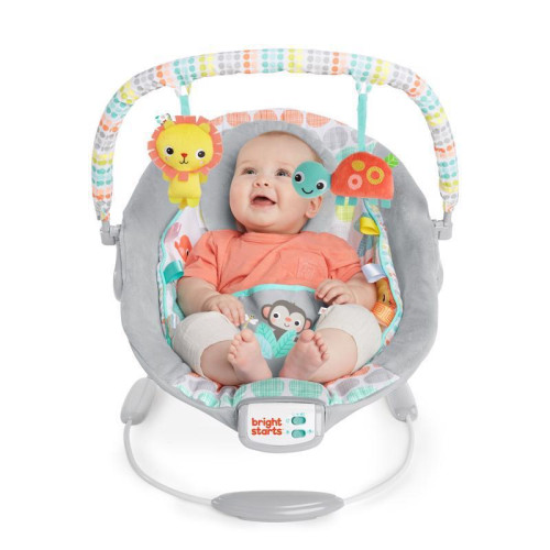 Lehátko vibrující s melodií Whimsical Wild 0 m+ do 9 kg 2019 Bright Starts