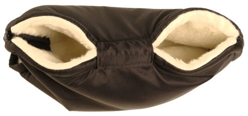 Merino rukávník na kočárek z ovčí/velbloudí vlny na zip 30 x 50 cm