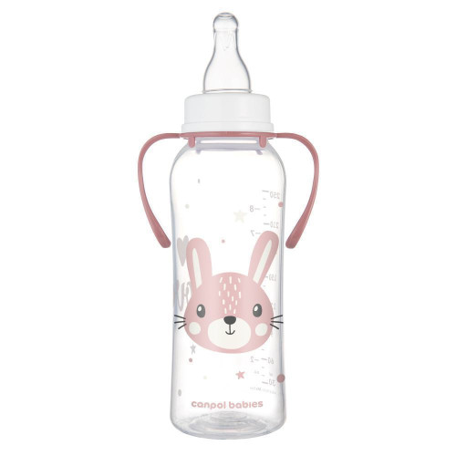 Láhev úzkohrdlá s úchyty Cute Animals 250 ml Canpol babies