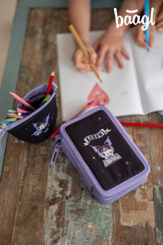 Školní penál třípatrový Kuromi Fortune Dream GRS Baagl