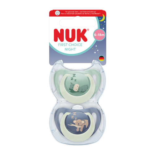 First Choice Night Dudlík 0-6 m 2 ks box Nuk