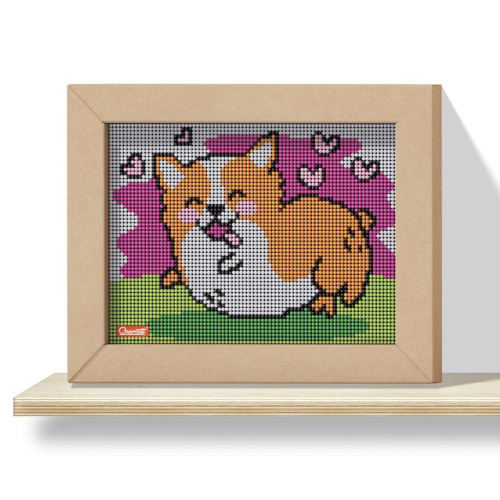 Quercetti Pixel Art 4 Kawaii Corgi – mozaika z kolíčků