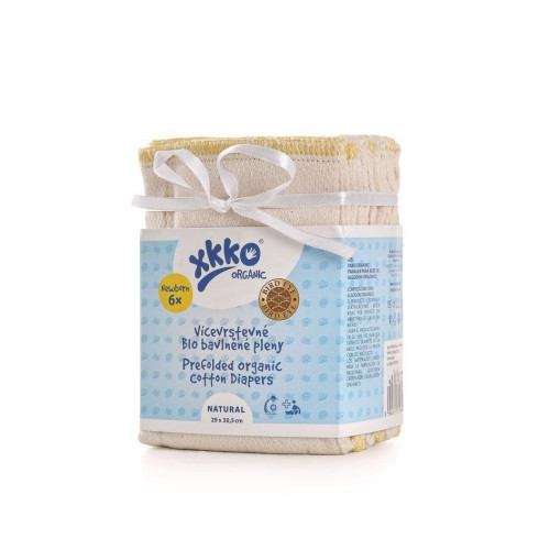 Vícevrstvé plenky XKKO Organic (4/6/4) - Bird Eye