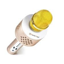 Mikrofon karaoke Bluetooth na baterie s USB kabelem