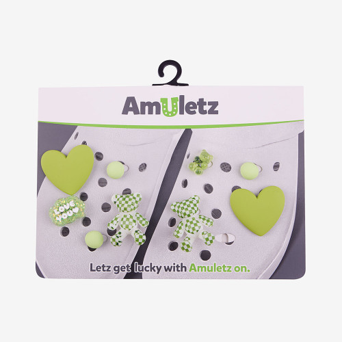 Amulety - ozdoby na boty Amuletz Zelení medvídci mix