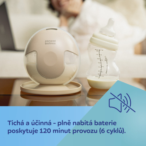 Dvojitá elektrická odsávačka mateřského mléka do podprsenky SmartSense Canpol babies