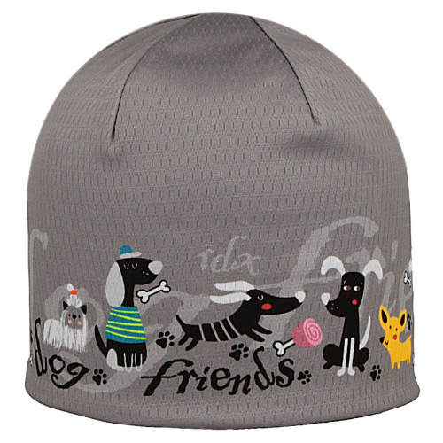 Chlapecká funkční čepice s fleecem Picowinter Friends šedá RDX