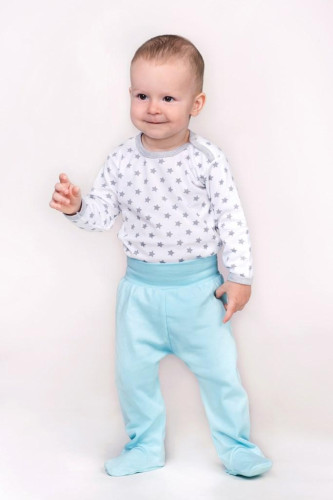Kojenecké body New Baby Classic II šedé s hvězdičkami Vel. 86