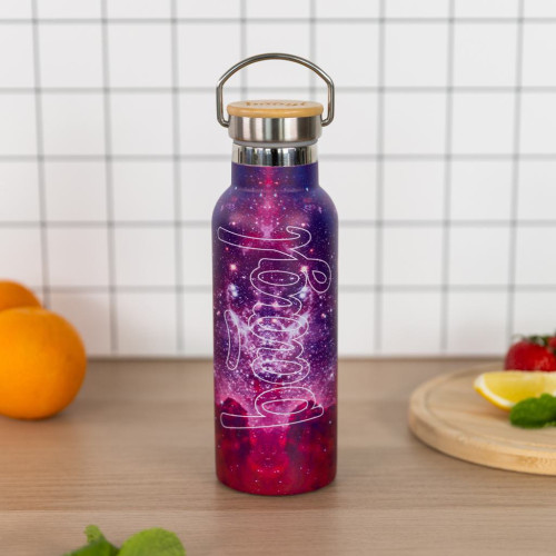 Termoláhev s bambusovým víčkem 500 ml Baagl