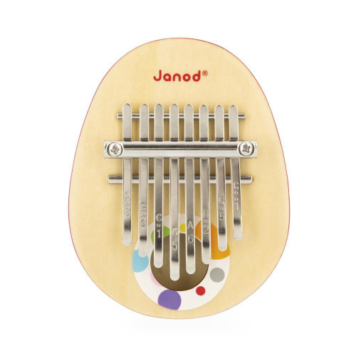 Dřevěný hudební nástroj pro děti Kalimba Confetti Janod