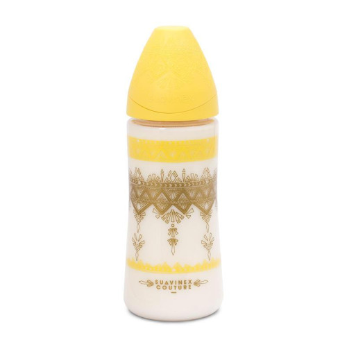 Kojenecká láhev silikonová kulatá savička Premium Couture Suavinex 360 ml