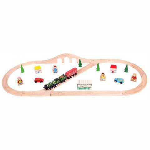Dřevěná vláčkodráha Flying scotsman Bigjigs Rail