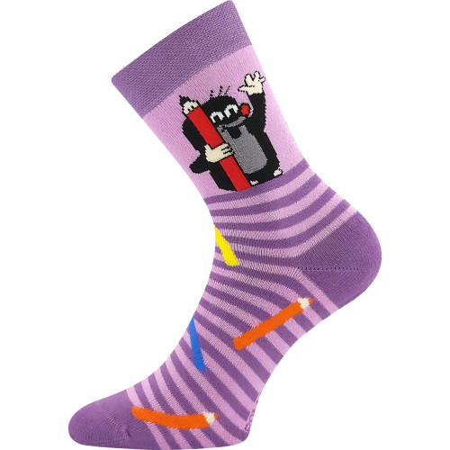 Ponožky dětské froté Krtek obrázkové dívčí (3 páry)