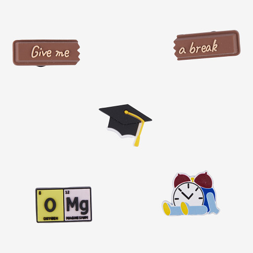 Amulety - ozdoby na boty Amuletz Too cool for school mix Coqui