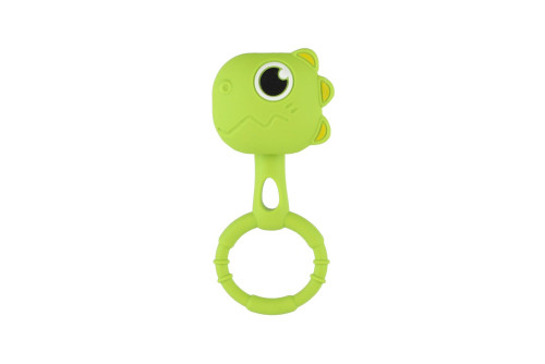 Chrastíček dino 2ks silikon 13 x 5 cm Babyted