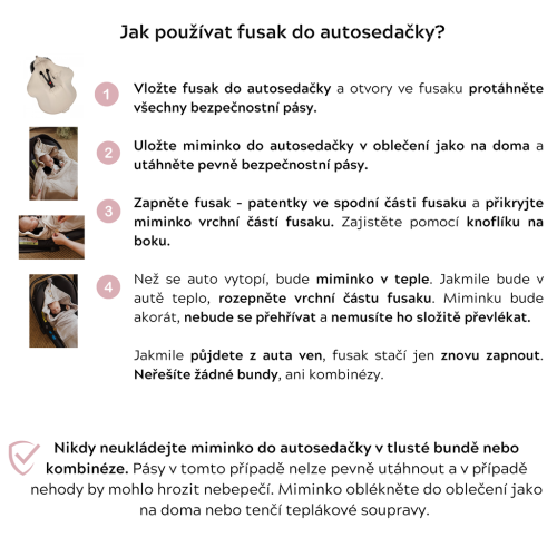 Lehký mušelínový fusak/zavinovačka/deka do autosedačky Sleepee