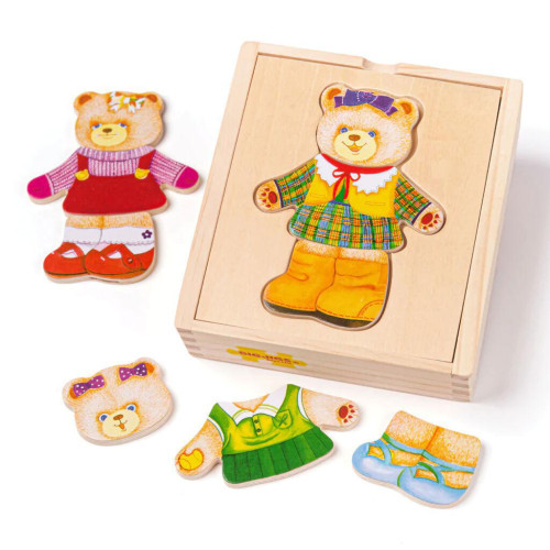 Oblékací puzzle Paní medvědice Bigjigs Toys