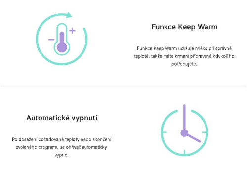 Ohřívač mléka a příkrmů Invio BW Double Truelife