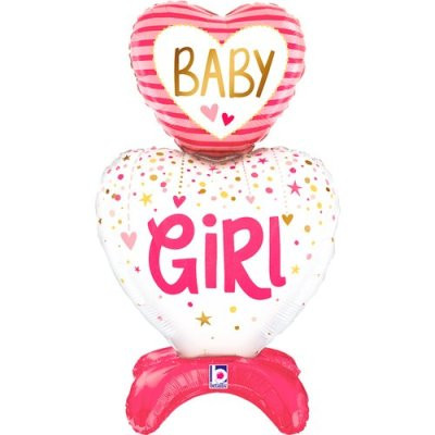 Dort samostojící Baby Girl 28"/71cm fóliový balónek nafukovací