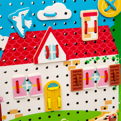 Provlékací deska domeček Bigjigs Toys