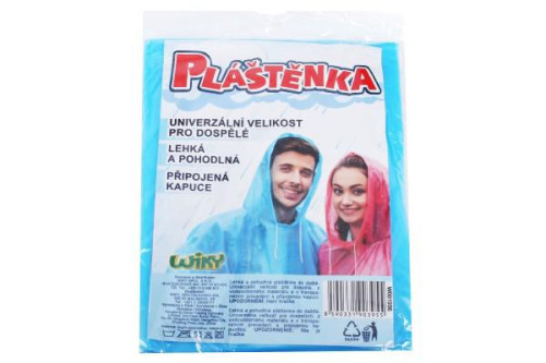 Kapesní pláštěnka uni pro dospělé, 140 x 76 cm