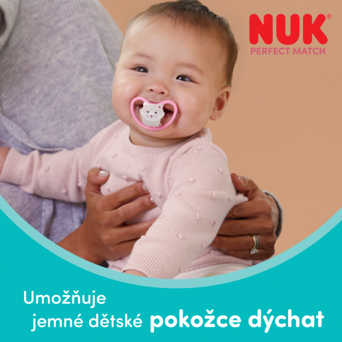 Dudlík Perfect Match Air Night 6-18 m 2 ks v boxu Nuk