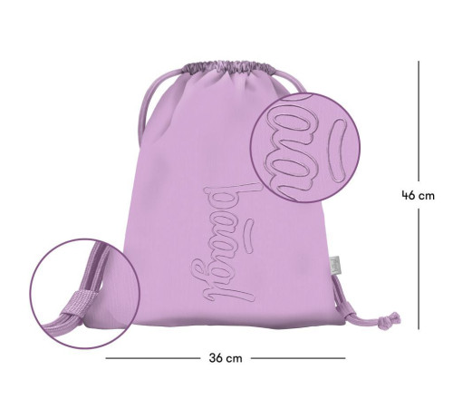 Set 3 Core Lavender: batoh, penál, sáček GRS Baagl