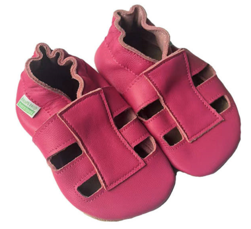Kožené capáčky sandálky Barefoot Vel. M (6-12 měs.) Hopi Hop