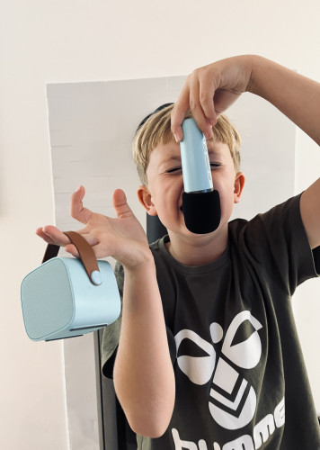 Bluetooth Karaoke set mikrofon a reproduktor Lalarma