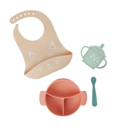 Silikonová jídelní sada LEARN´ISY Kit