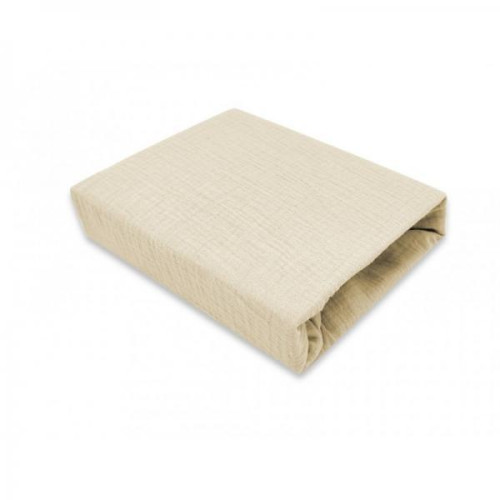 Mušelínové prostěradlo do postýlky 60 x 120 cm Nature double Baby Nellys