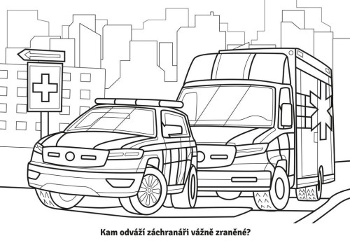 Omalovánky Záchranáři - Do akce!