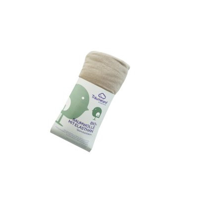 Prostěradlo Bio-Bavlna s elastanem 40x90 Träumeland Taupe