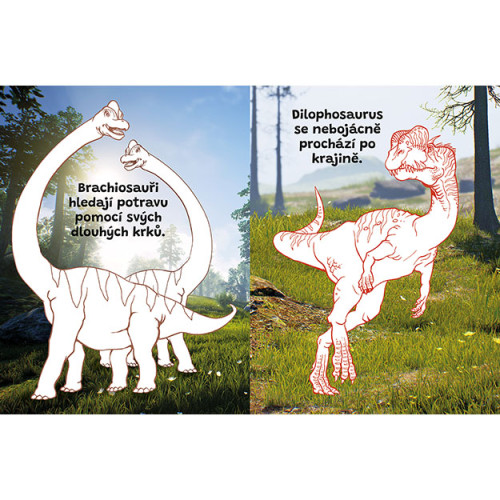 Omalovánky a 100 tetování Dinosauři