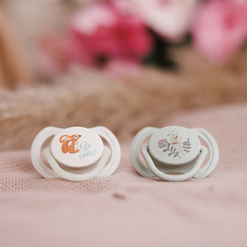 Dudlíky silikonové symetrické 6 - 18 m, 2 ks BabyOno